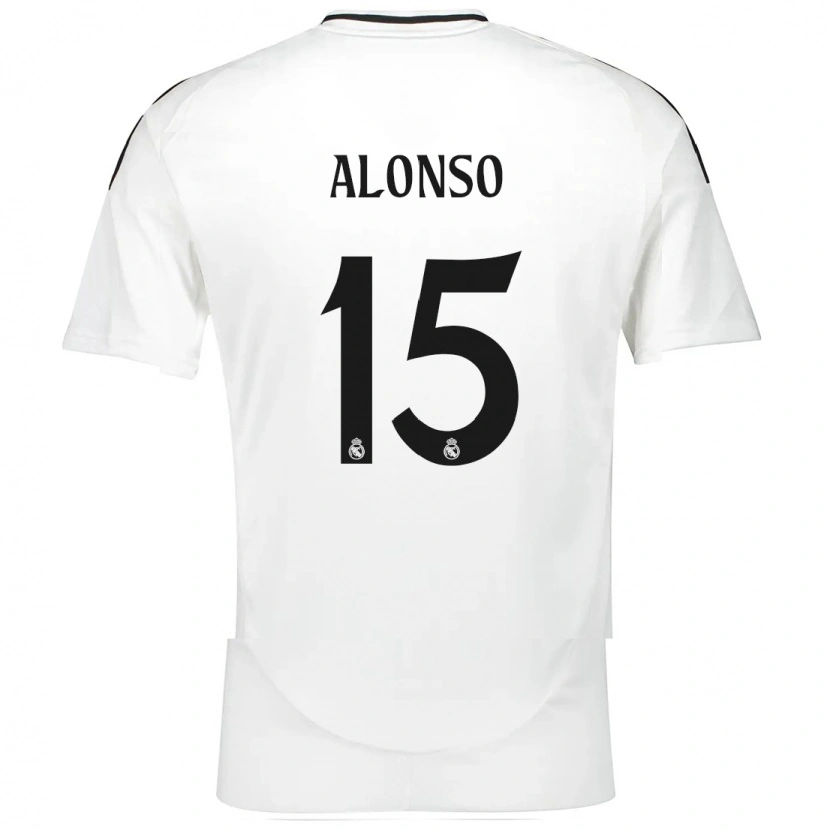 Danxen Kvinder Borja Alonso #15 Hvid Hjemmebane Spillertrøjer 2024/25 Trøje T-Shirt