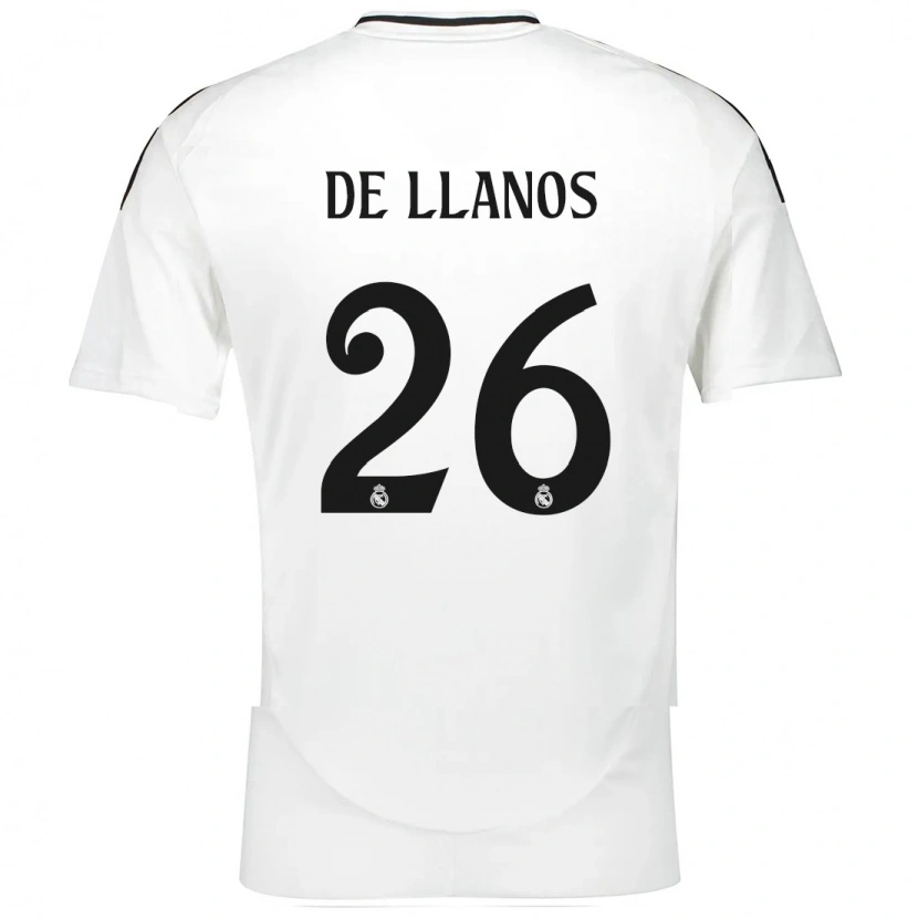 Danxen Kvinder Hugo De Llanos #26 Hvid Hjemmebane Spillertrøjer 2024/25 Trøje T-Shirt