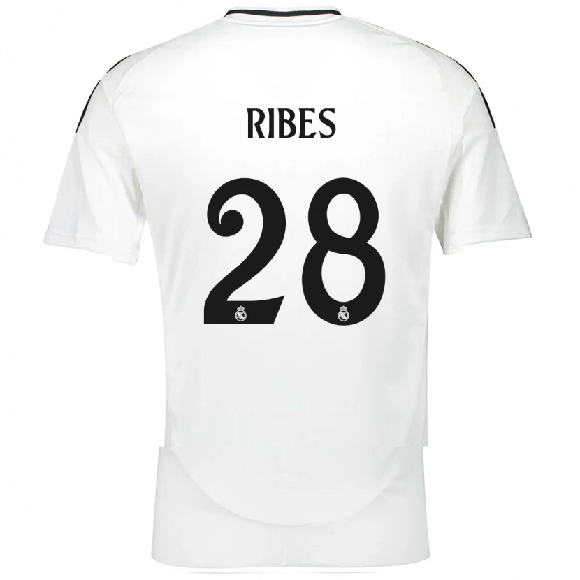 Danxen Kvinder Kike Ribes #28 Hvid Hjemmebane Spillertrøjer 2024/25 Trøje T-Shirt