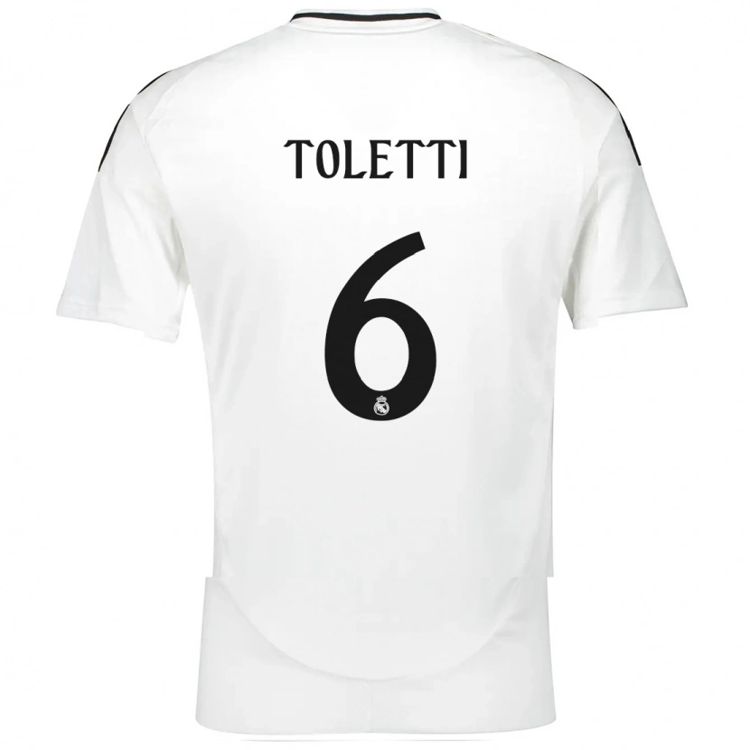 Danxen Kvinder Sandie Toletti #6 Hvid Hjemmebane Spillertrøjer 2024/25 Trøje T-Shirt