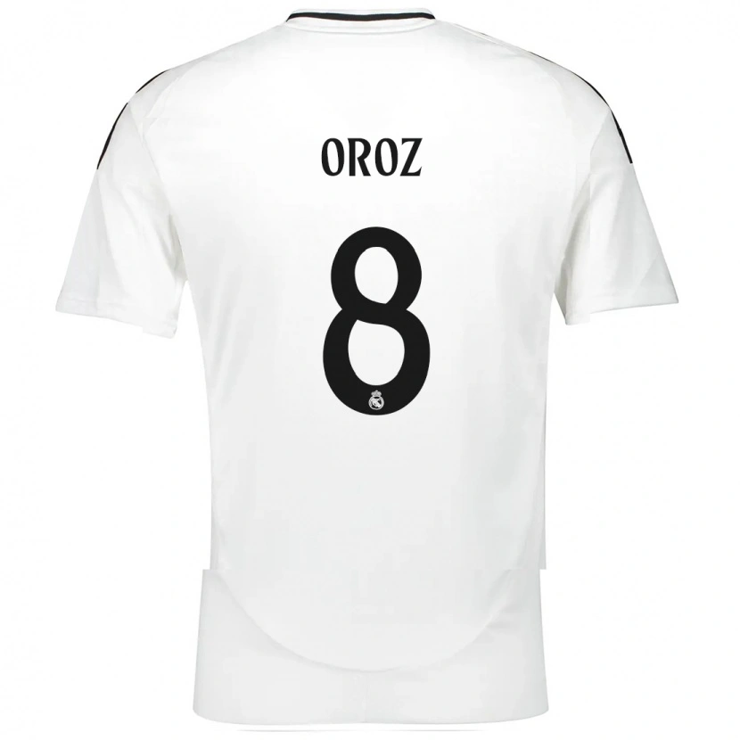 Danxen Kvinder Maite Oroz #8 Hvid Hjemmebane Spillertrøjer 2024/25 Trøje T-Shirt