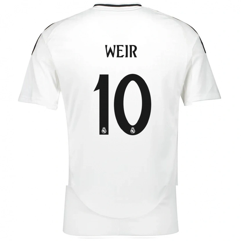 Danxen Kvinder Caroline Weir #10 Hvid Hjemmebane Spillertrøjer 2024/25 Trøje T-Shirt