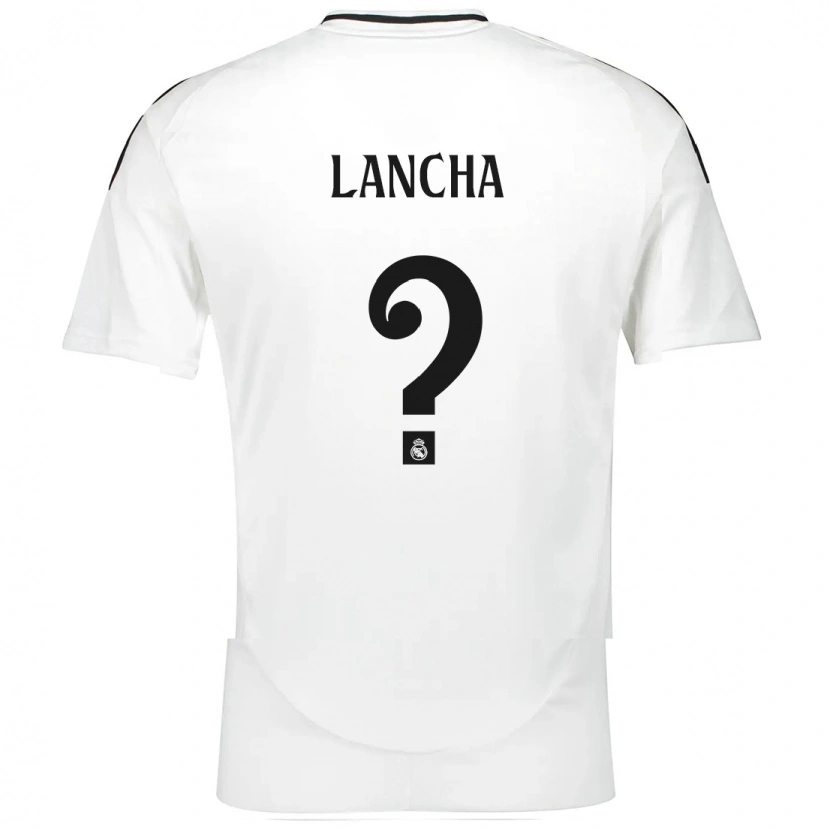 Danxen Kvinder Yeray Lancha #0 Hvid Hjemmebane Spillertrøjer 2024/25 Trøje T-Shirt