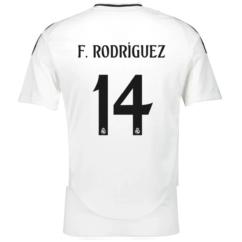 Danxen Kvinder Fer Rodríguez #14 Hvid Hjemmebane Spillertrøjer 2024/25 Trøje T-Shirt