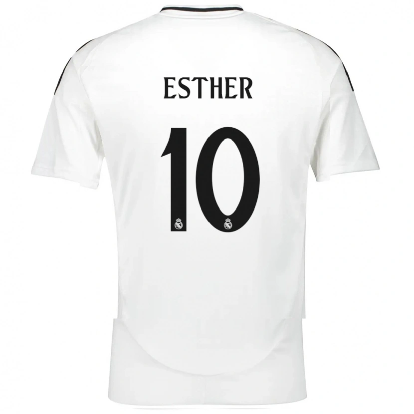 Danxen Kvinder Esther Gonzalez #10 Hvid Hjemmebane Spillertrøjer 2024/25 Trøje T-Shirt