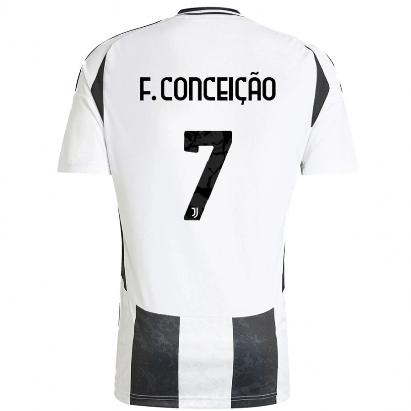 Danxen Kvinder Francisco Conceição #7 Blå Hvid Hjemmebane Spillertrøjer 2024/25 Trøje T-Shirt