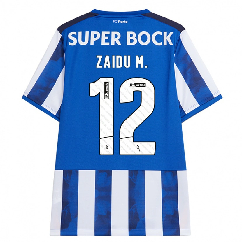 Danxen Kvinder Zaidu #12 Blå Hvid Hjemmebane Spillertrøjer 2024/25 Trøje T-Shirt