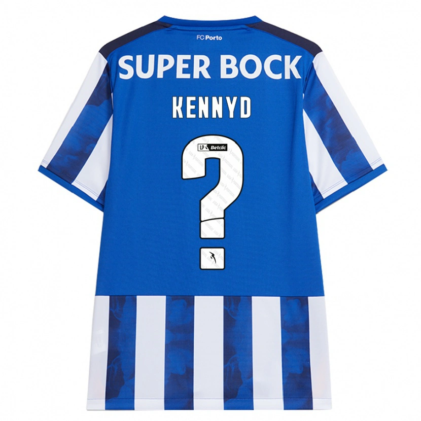 Danxen Kvinder Kennyd #0 Blå Hvid Hjemmebane Spillertrøjer 2024/25 Trøje T-Shirt