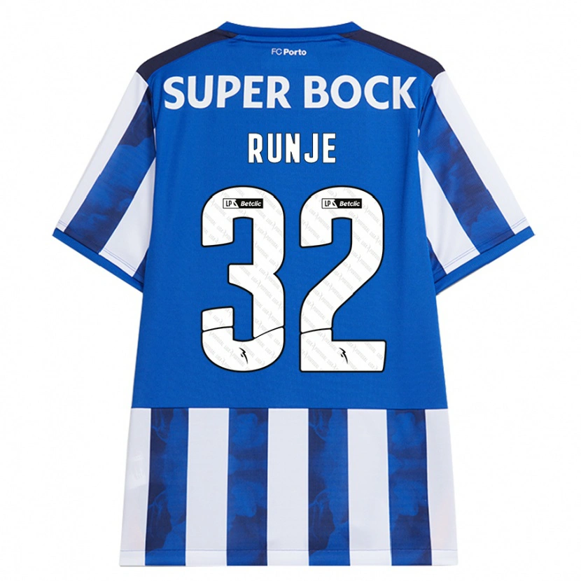 Danxen Kvinder Roko Runje #32 Blå Hvid Hjemmebane Spillertrøjer 2024/25 Trøje T-Shirt