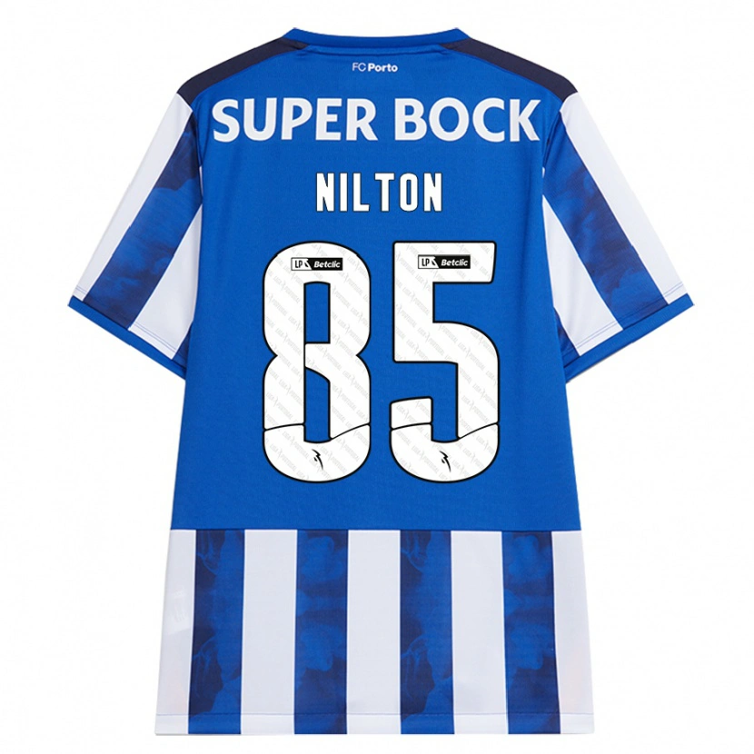 Danxen Kvinder Nilton #85 Blå Hvid Hjemmebane Spillertrøjer 2024/25 Trøje T-Shirt