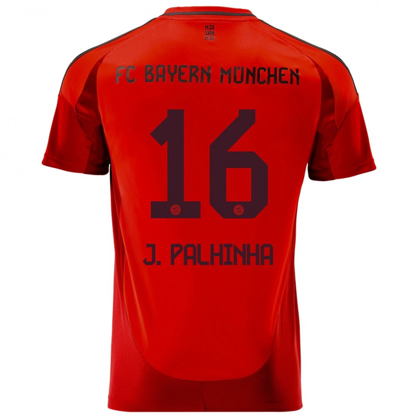 Danxen Kvinder João Palhinha #16 Rød Hjemmebane Spillertrøjer 2024/25 Trøje T-Shirt