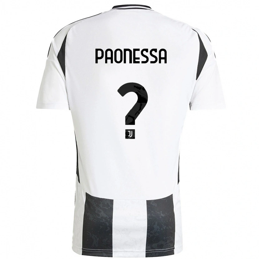 Danxen Kvinder Riccardo Paonessa #0 Hvid Sort Hjemmebane Spillertrøjer 2024/25 Trøje T-Shirt