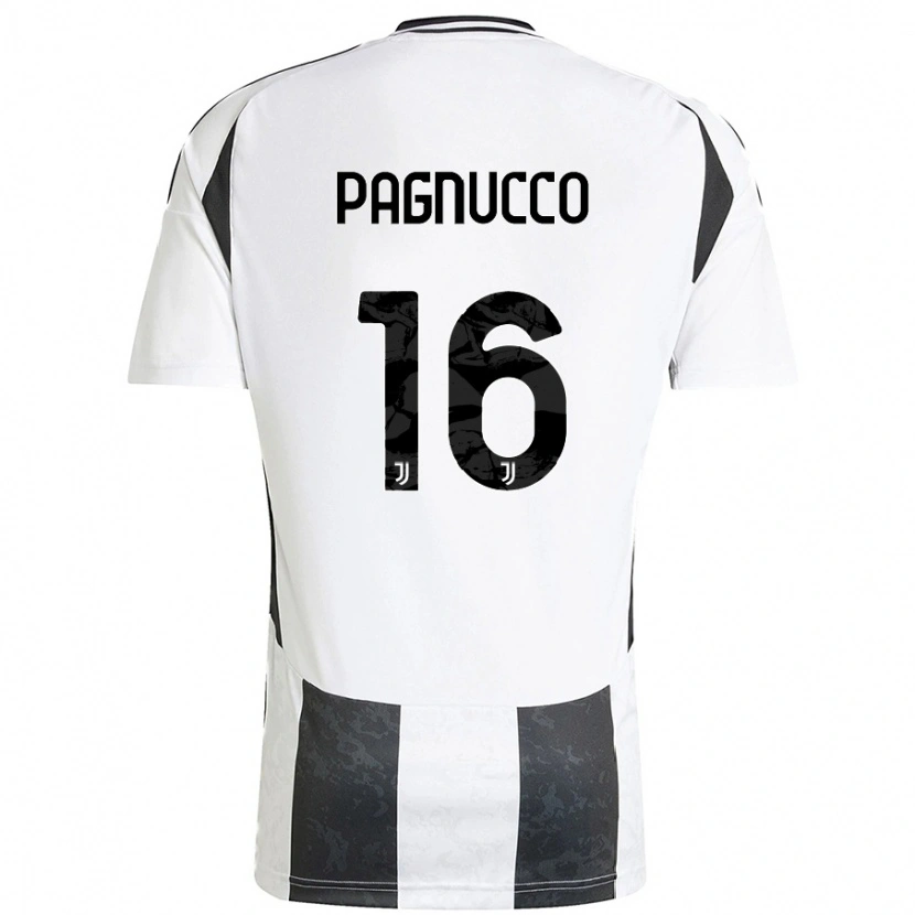 Danxen Kvinder Filippo Pagnucco #16 Hvid Sort Hjemmebane Spillertrøjer 2024/25 Trøje T-Shirt