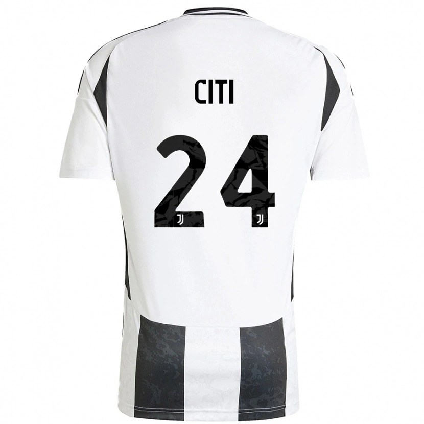 Danxen Kvinder Alessandro Citi #24 Hvid Sort Hjemmebane Spillertrøjer 2024/25 Trøje T-Shirt