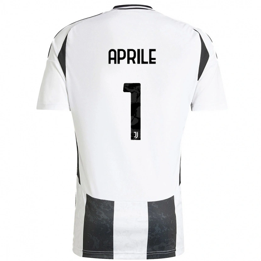Danxen Kvinder Roberta Aprile #1 Hvid Sort Hjemmebane Spillertrøjer 2024/25 Trøje T-Shirt