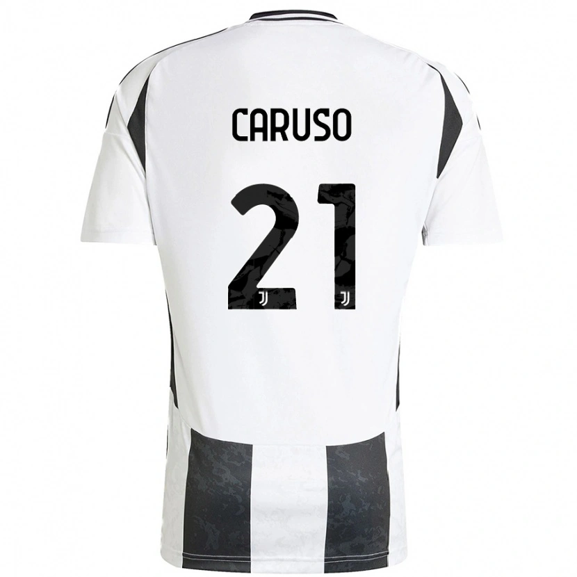 Danxen Kvinder Arianna Caruso #21 Hvid Sort Hjemmebane Spillertrøjer 2024/25 Trøje T-Shirt