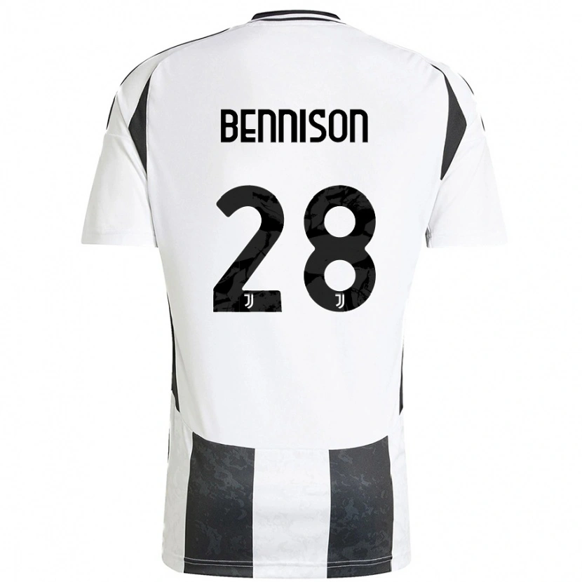Danxen Kvinder Hanna Bennison #28 Hvid Sort Hjemmebane Spillertrøjer 2024/25 Trøje T-Shirt