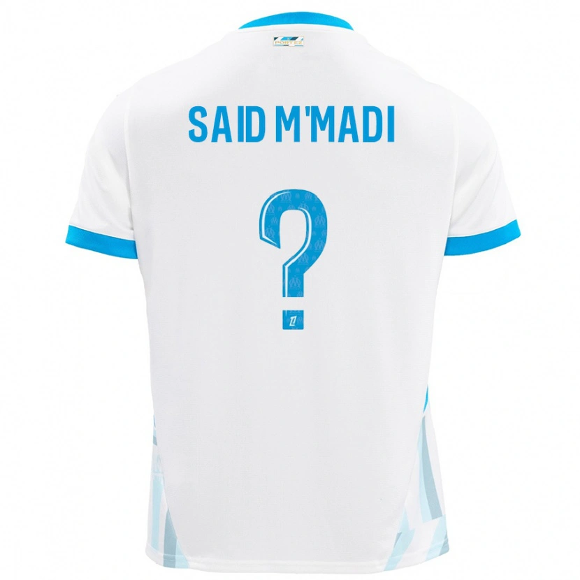 Danxen Kvinder Yakine Said M'madi #0 Hvid Himmelblå Hjemmebane Spillertrøjer 2024/25 Trøje T-Shirt