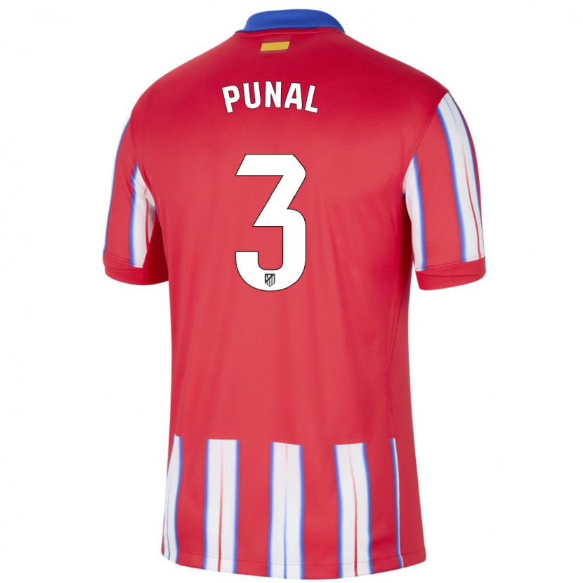 Danxen Kvinder Aitor Punal #3 Rød Hvid Blå Hjemmebane Spillertrøjer 2024/25 Trøje T-Shirt