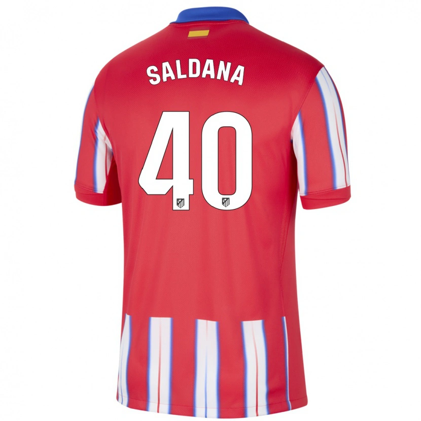 Danxen Kvinder Jose Saldana #40 Rød Hvid Blå Hjemmebane Spillertrøjer 2024/25 Trøje T-Shirt