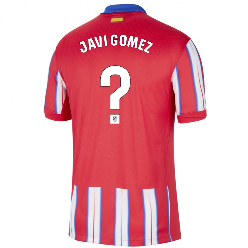 Danxen Kvinder Javi Gomez #0 Rød Hvid Blå Hjemmebane Spillertrøjer 2024/25 Trøje T-Shirt