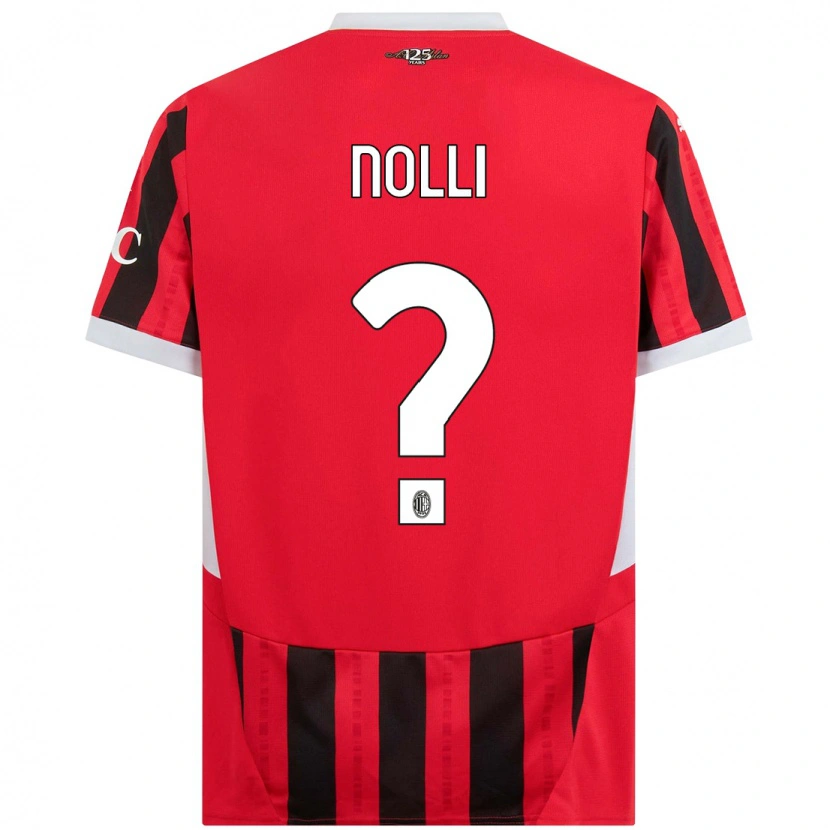 Danxen Kvinder Luca Nolli #0 Rød Sort Hjemmebane Spillertrøjer 2024/25 Trøje T-Shirt