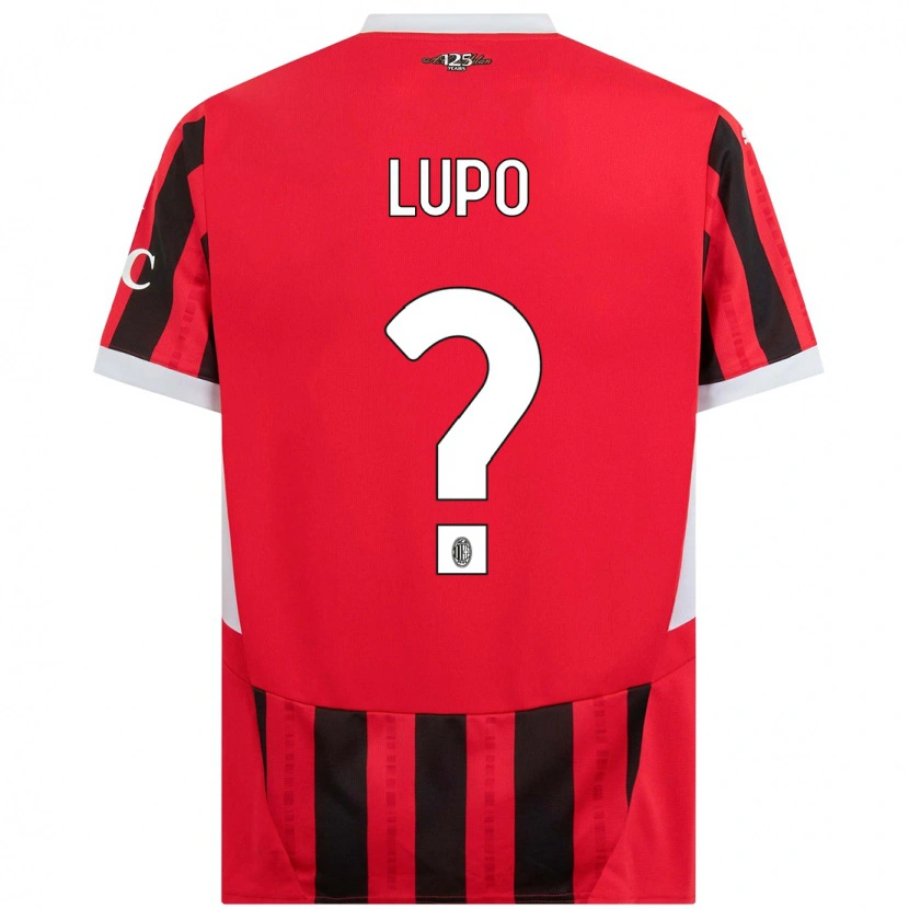 Danxen Kvinder Simone Lupo #0 Rød Sort Hjemmebane Spillertrøjer 2024/25 Trøje T-Shirt