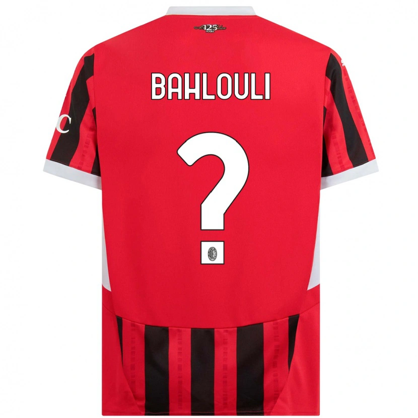 Danxen Kvinder Nesrine Bahlouli #0 Rød Sort Hjemmebane Spillertrøjer 2024/25 Trøje T-Shirt