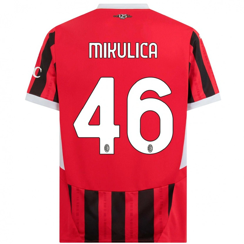 Danxen Kvinder Petra Mikulica #46 Rød Sort Hjemmebane Spillertrøjer 2024/25 Trøje T-Shirt