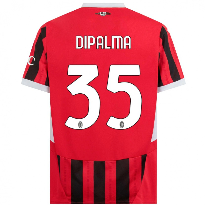Danxen Kvinder Matteo Dipalma #35 Rød Sort Hjemmebane Spillertrøjer 2024/25 Trøje T-Shirt