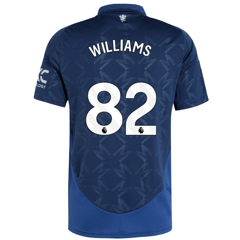 Danxen Kvinder Ethan Williams #82 Indigo Udebane Spillertrøjer 2024/25 Trøje T-Shirt