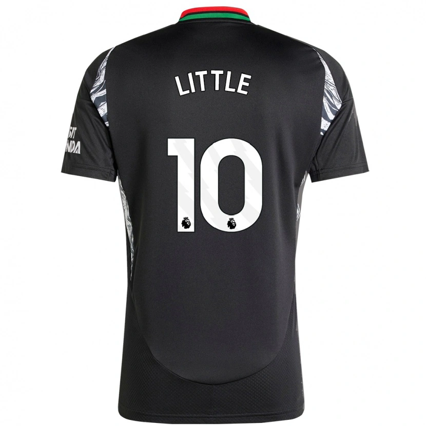 Danxen Kvinder Kim Little #10 Sort Udebane Spillertrøjer 2024/25 Trøje T-Shirt