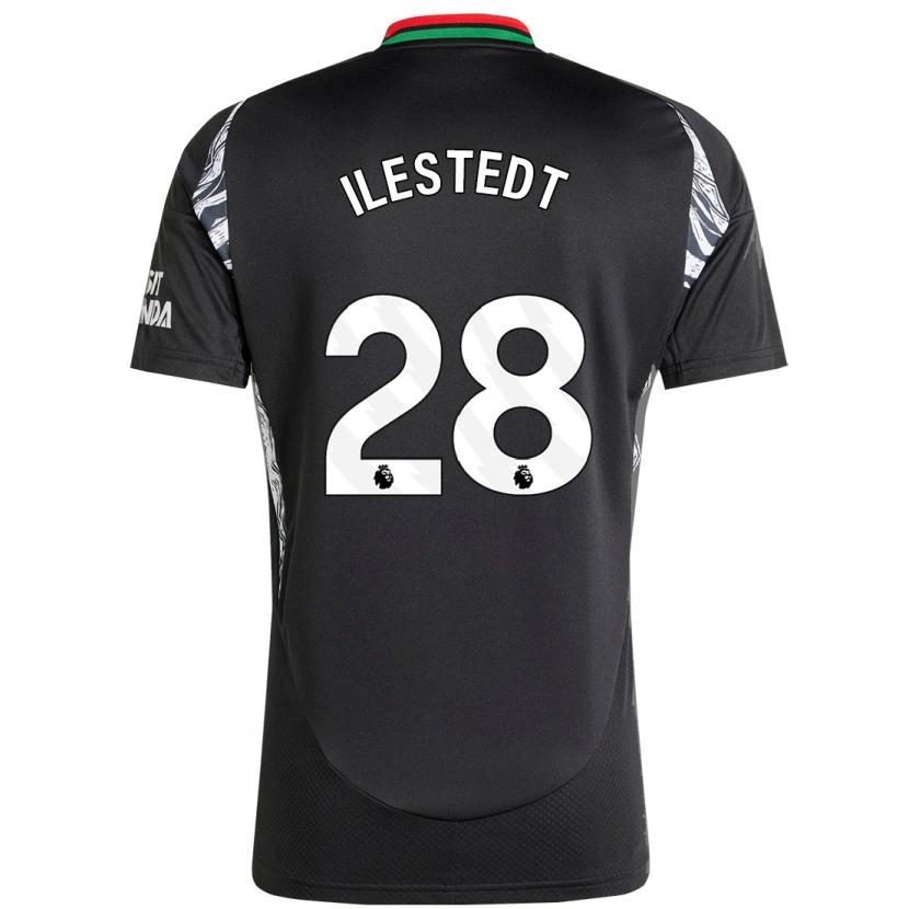 Danxen Kvinder Amanda Ilestedt #28 Sort Udebane Spillertrøjer 2024/25 Trøje T-Shirt