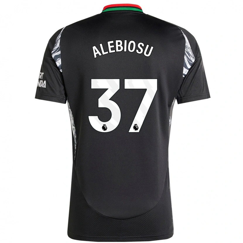 Danxen Kvinder Ryan Alebiosu #37 Sort Udebane Spillertrøjer 2024/25 Trøje T-Shirt