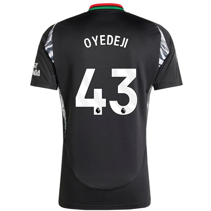 Danxen Kvinder Nathan Butler Oyedeji #43 Sort Udebane Spillertrøjer 2024/25 Trøje T-Shirt