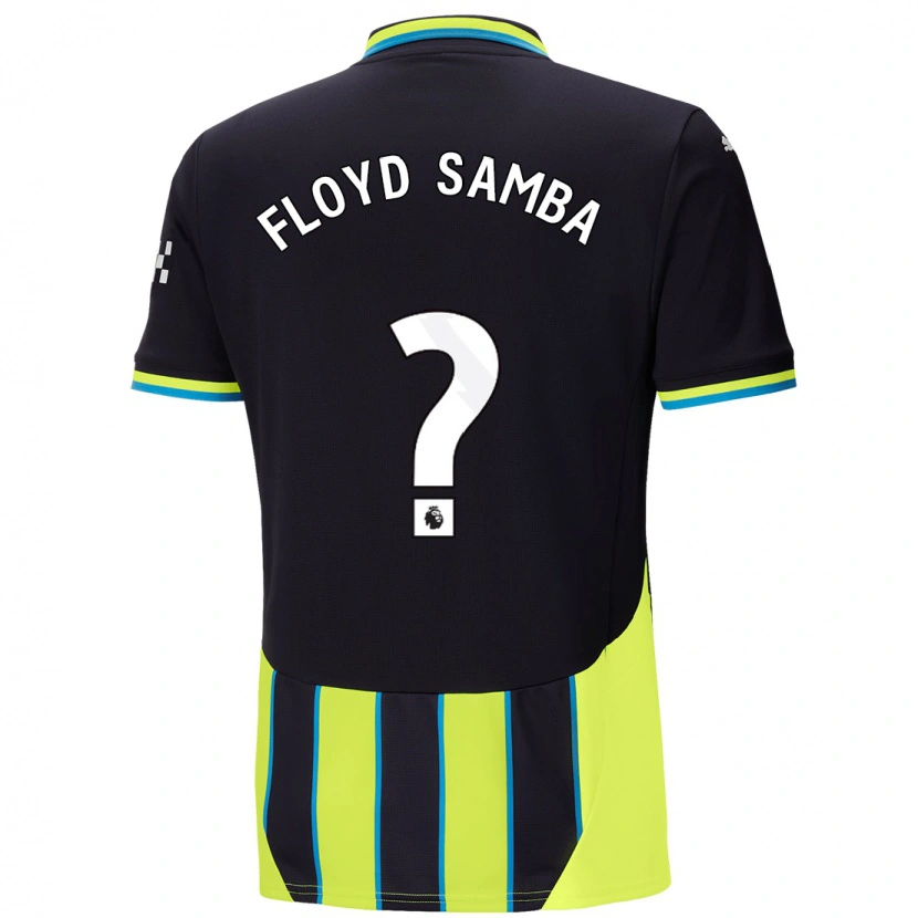 Danxen Kvinder Floyd Samba #0 Blå Gul Udebane Spillertrøjer 2024/25 Trøje T-Shirt