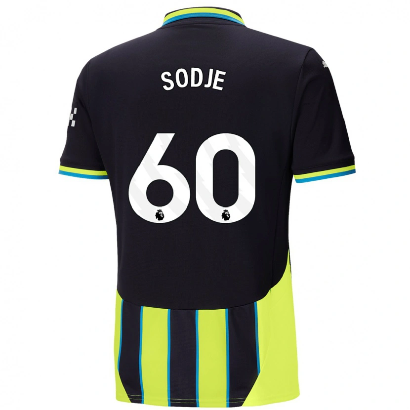 Danxen Kvinder Tai Sodje #60 Blå Gul Udebane Spillertrøjer 2024/25 Trøje T-Shirt