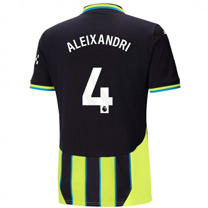 Danxen Kvinder Laia Aleixandri #4 Blå Gul Udebane Spillertrøjer 2024/25 Trøje T-Shirt