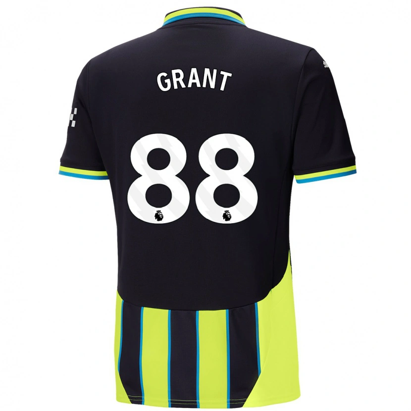 Danxen Kvinder True Grant #88 Blå Gul Udebane Spillertrøjer 2024/25 Trøje T-Shirt