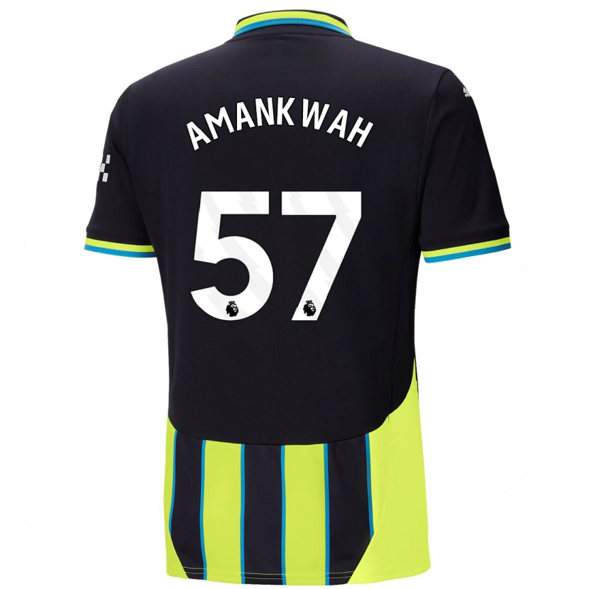 Danxen Kvinder Yeboah Amankwah #57 Blå Gul Udebane Spillertrøjer 2024/25 Trøje T-Shirt
