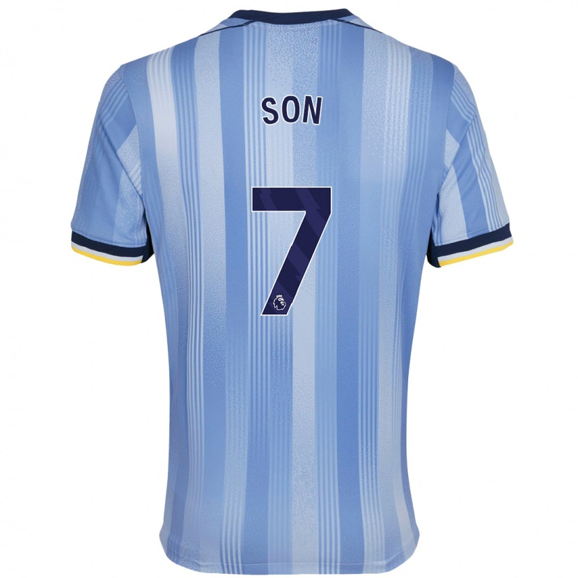 Danxen Kvinder Heung-Min Son #7 Lyseblå Udebane Spillertrøjer 2024/25 Trøje T-Shirt