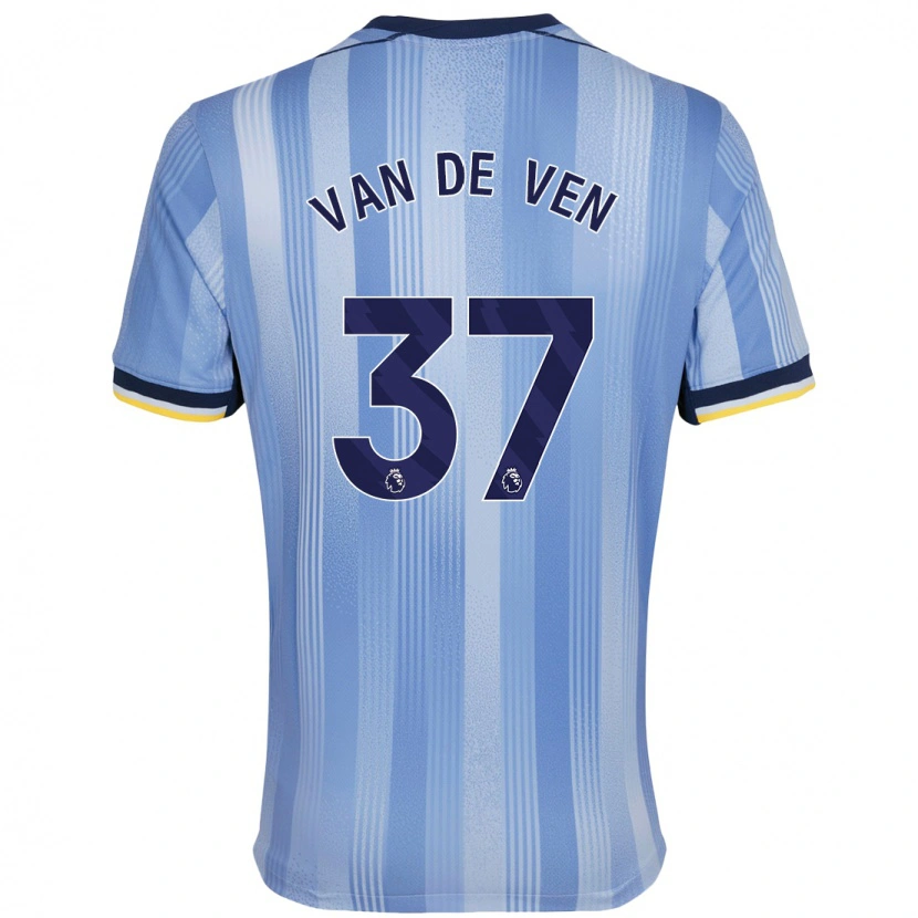 Danxen Kvinder Micky Van De Ven #37 Lyseblå Udebane Spillertrøjer 2024/25 Trøje T-Shirt