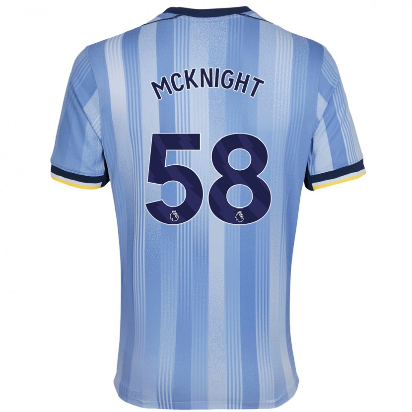 Danxen Kvinder Maxwell Mcknight #58 Lyseblå Udebane Spillertrøjer 2024/25 Trøje T-Shirt