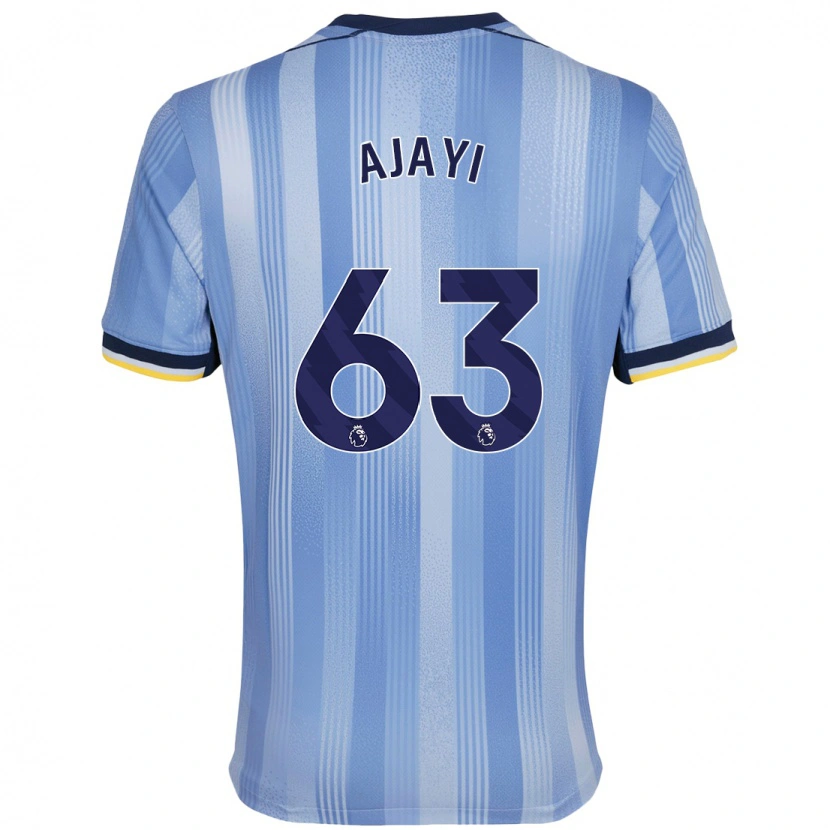 Danxen Kvinder Damola Ajayi #63 Lyseblå Udebane Spillertrøjer 2024/25 Trøje T-Shirt