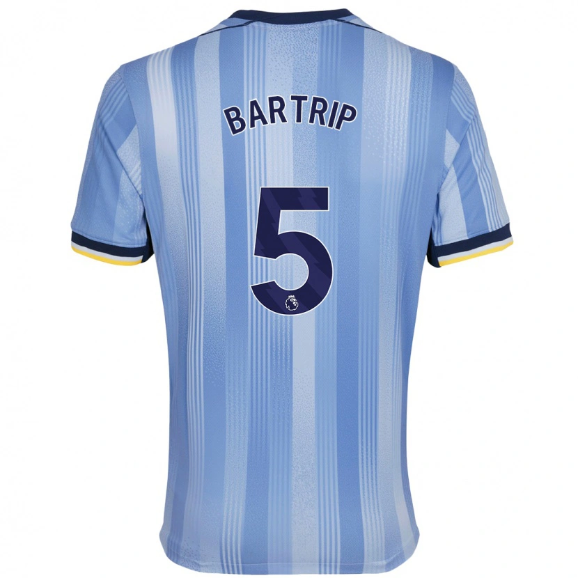 Danxen Kvinder Molly Bartrip #5 Lyseblå Udebane Spillertrøjer 2024/25 Trøje T-Shirt