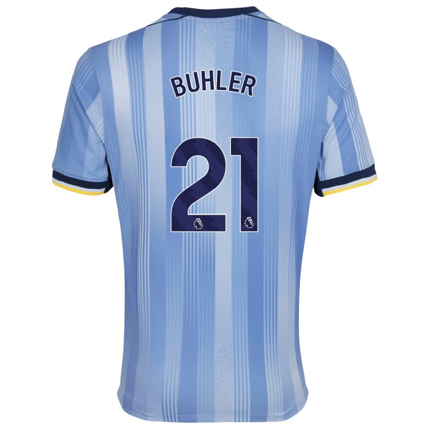 Danxen Kvinder Luana Bühler #21 Lyseblå Udebane Spillertrøjer 2024/25 Trøje T-Shirt