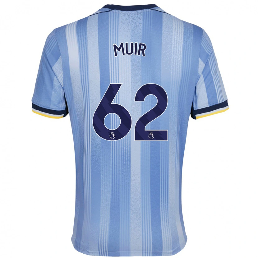 Danxen Kvinder Marqes Muir #62 Lyseblå Udebane Spillertrøjer 2024/25 Trøje T-Shirt