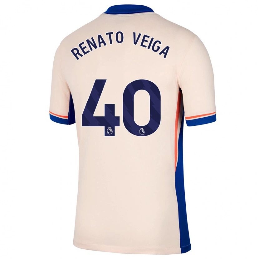 Danxen Kvinder Renato Veiga #40 Lys Beige Udebane Spillertrøjer 2024/25 Trøje T-Shirt