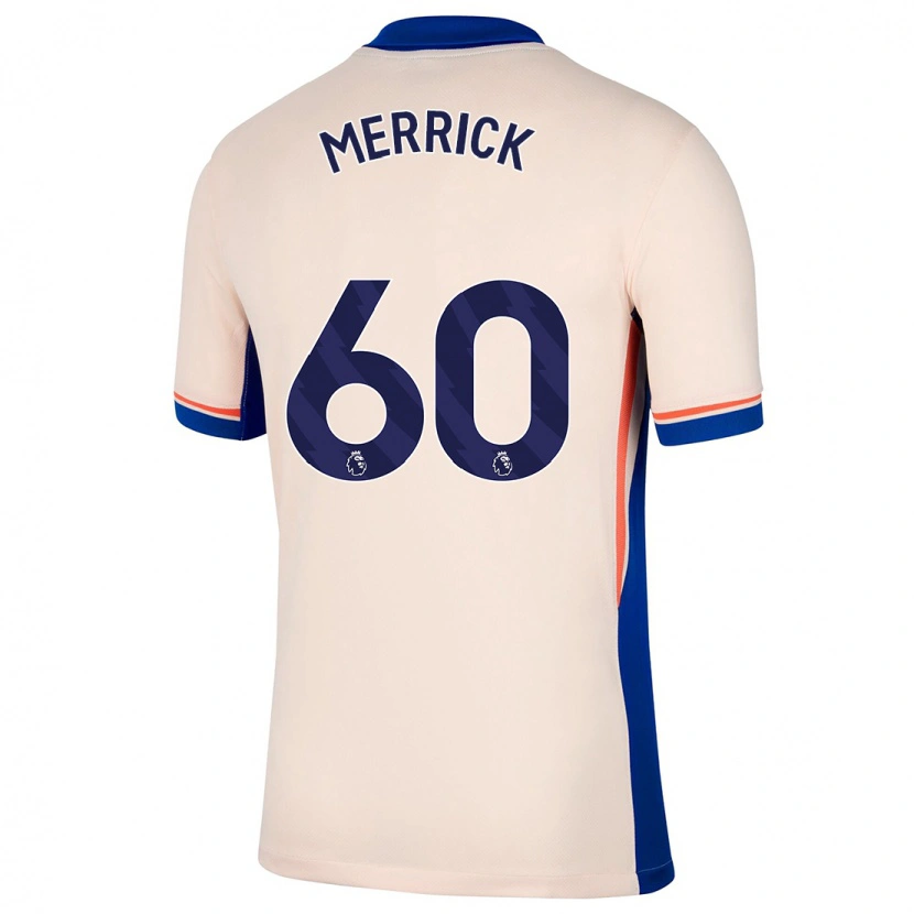 Danxen Kvinder Max Merrick #60 Lys Beige Udebane Spillertrøjer 2024/25 Trøje T-Shirt