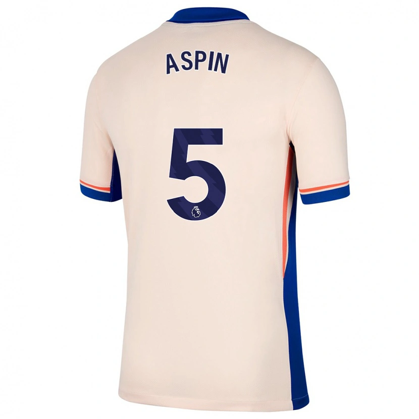 Danxen Kvinder Brooke Aspin #5 Lys Beige Udebane Spillertrøjer 2024/25 Trøje T-Shirt